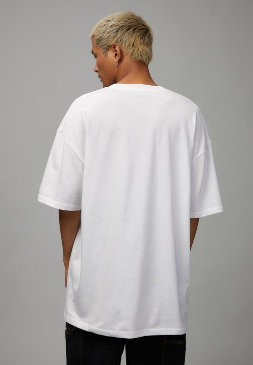 Cotton On - Oversized open gallery t-shirt - White, need more space 