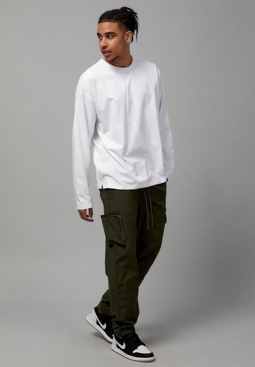 Cotton On - street utility pant - Mountain green