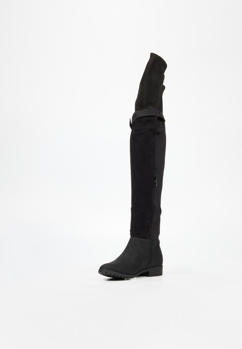 Miss Black - Krabi 2 over the knee boot - black