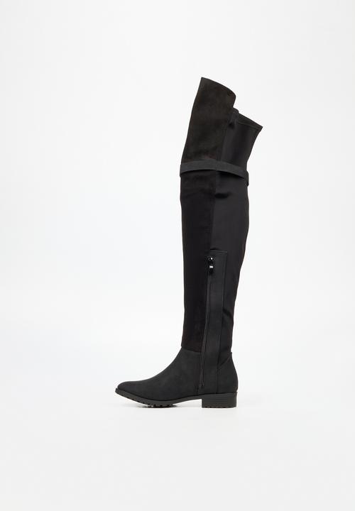 Miss Black - Krabi 2 over the knee boot - black