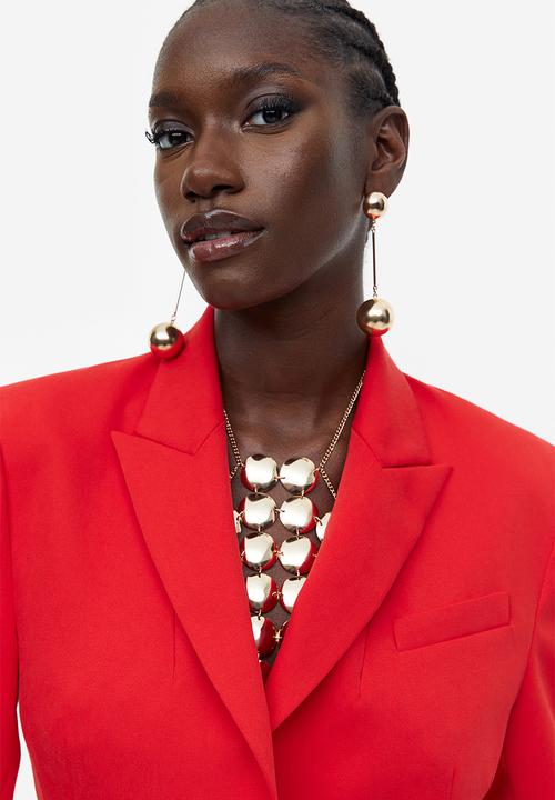 H&M - Single-breasted blazer - red