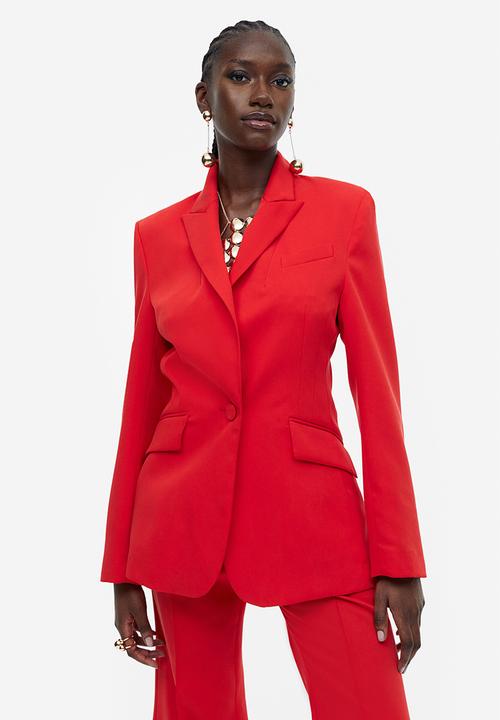 H&M - Single-breasted blazer - red