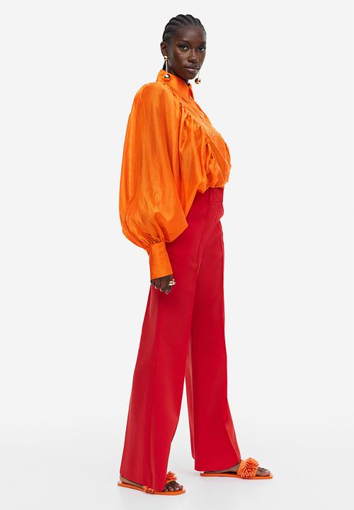 H&M - Flared tailored trousers - red