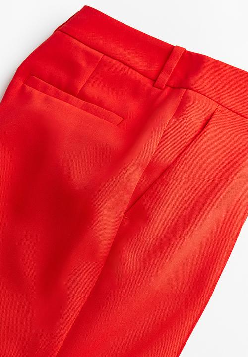 H&M - Flared tailored trousers - red