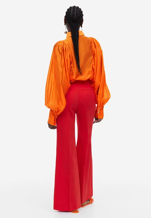 H&M - Flared tailored trousers - red