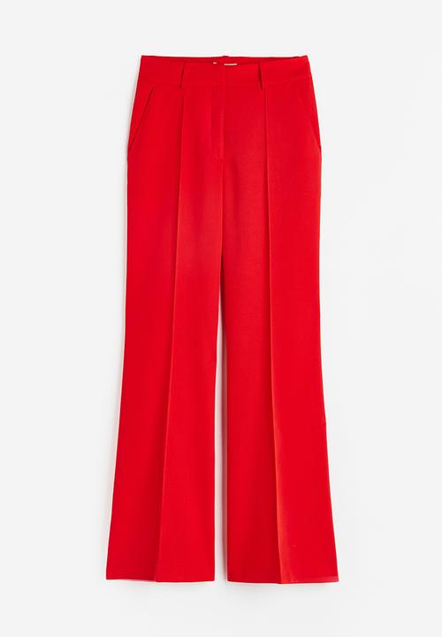 H&M - Flared tailored trousers - red