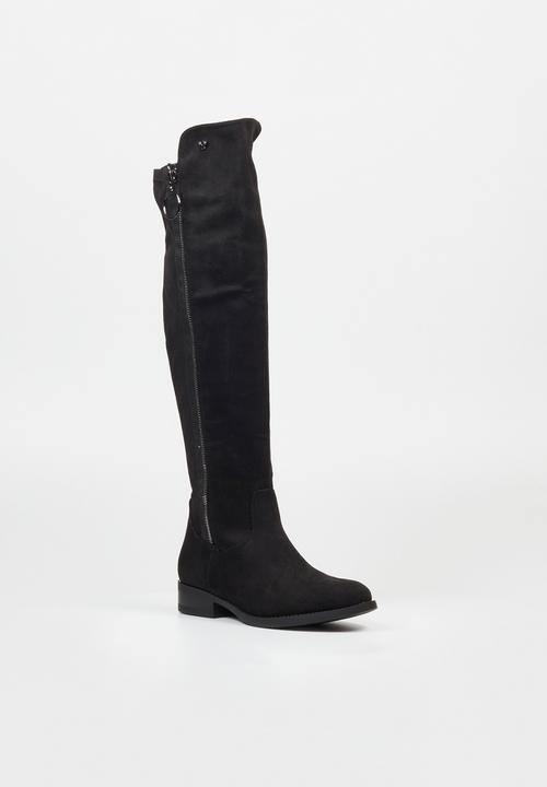 Butterfly Feet - Huda 12 knee length boot - black