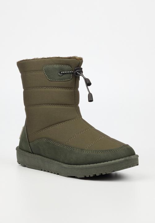 Miss Black - Rae 8 ankle boot - olive