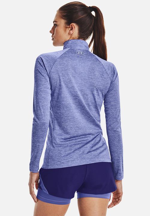 Under Armour - Tech 1/2 zip - twist - baja blue/white/metallic silver
