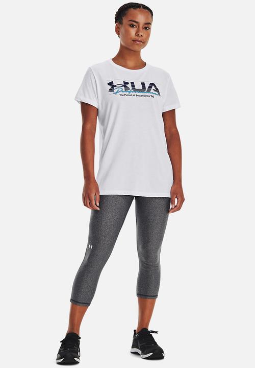 Under Armour - Ua vintage performance short sleeve - white/sonar blue
