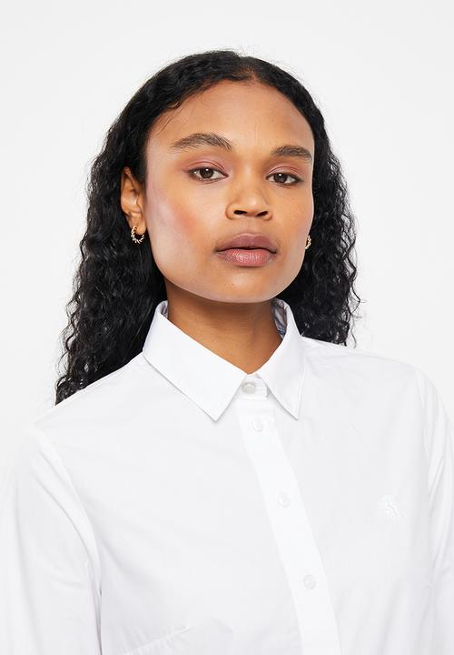Pringle of Scotland - PRINGLE SAPPHIRE LONG SLEEVE SHIRT -WHITE
