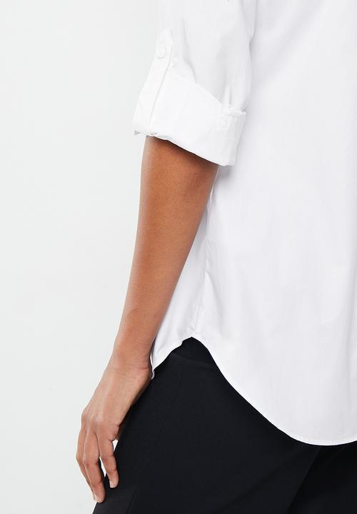 Pringle of Scotland - PRINGLE SAPPHIRE LONG SLEEVE SHIRT -WHITE