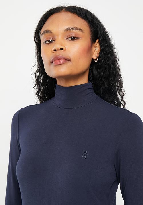 Pringle of Scotland - Long sleeve turtle neck tee - navy