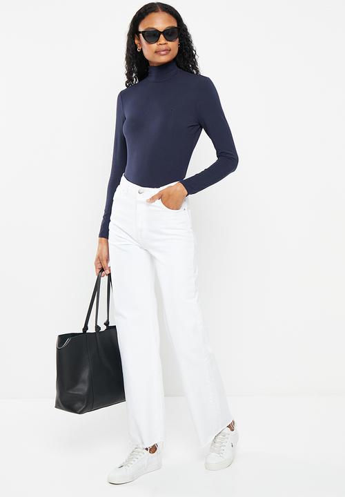 Pringle of Scotland - Long sleeve turtle neck tee - navy