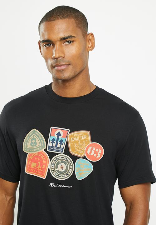 Ben Sherman - Outdoor badges T-shirt - black