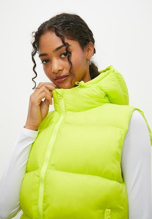 Blake - Hooded gilet - bright green