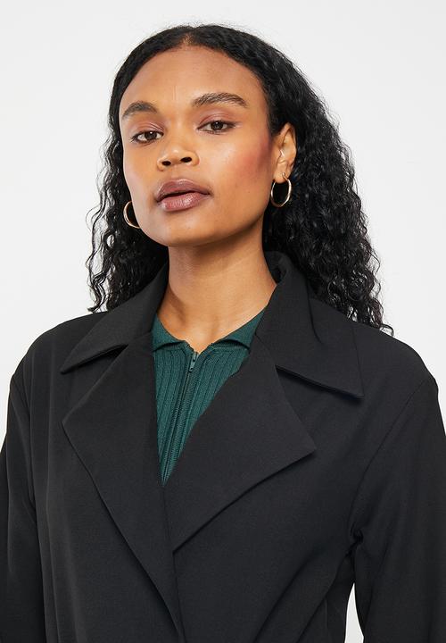 Me&B - Suiting soft trench - black