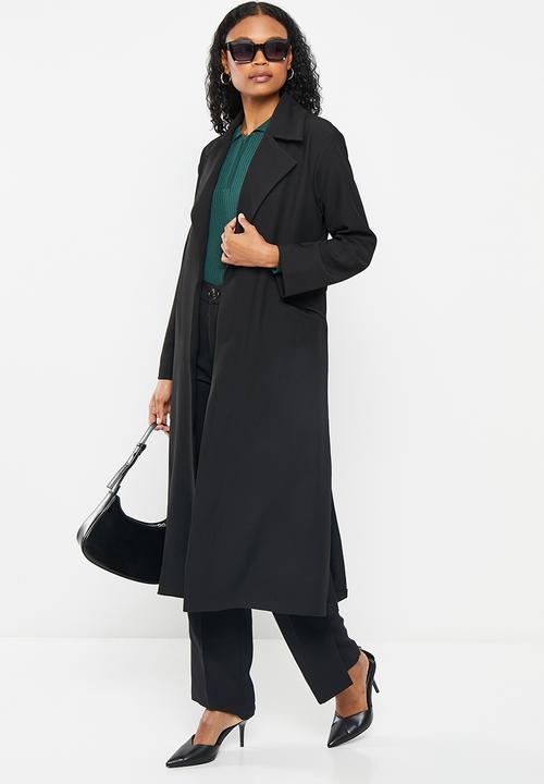 Me&B - Suiting soft trench - black
