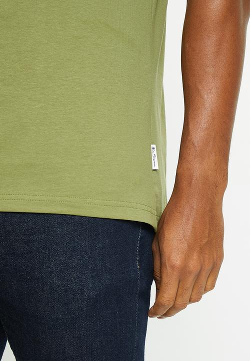 Ben Sherman - Signature tee-shirt flock print - loden green