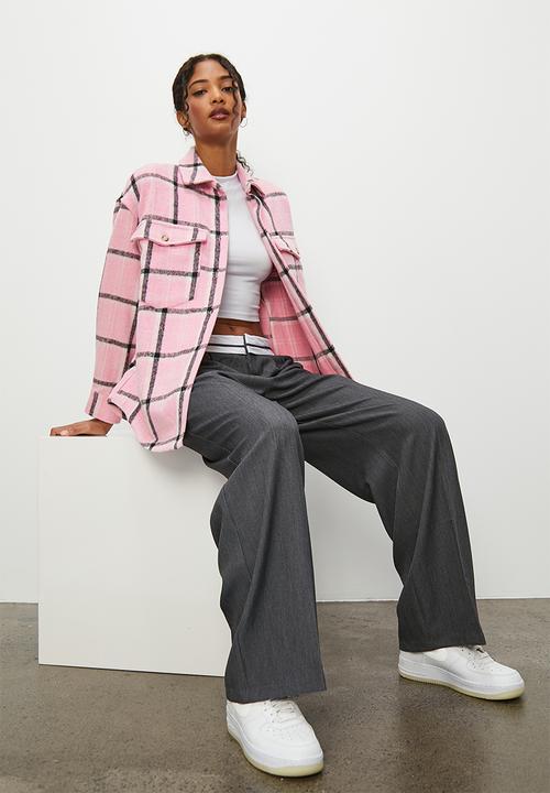 Superbalist - Check overshirt - pink check