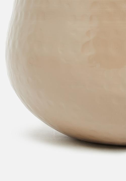 Sixth Floor - Ridged Outdoor planter - Sand