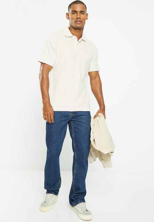 Ben Sherman - Ben terry self stripe polo - ivory
