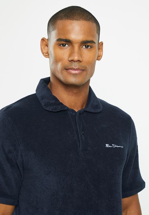 Ben Sherman - Ben terry self stripe polo - dark navy