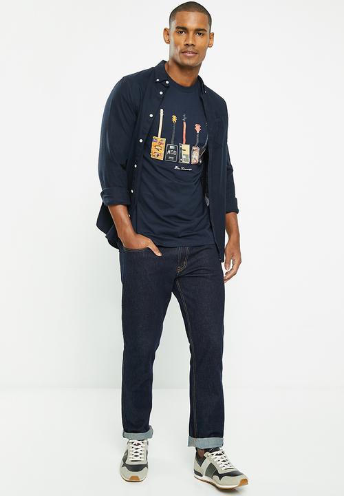 Ben Sherman - Misfit guitars tee-shirt - navy