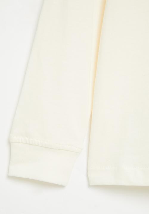 POLO - Boys corey crested long sleeve tee - milk