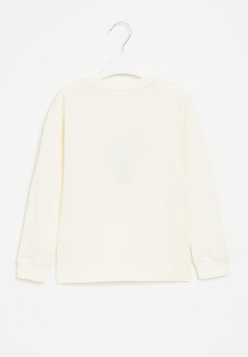POLO - Boys corey crested long sleeve tee - milk