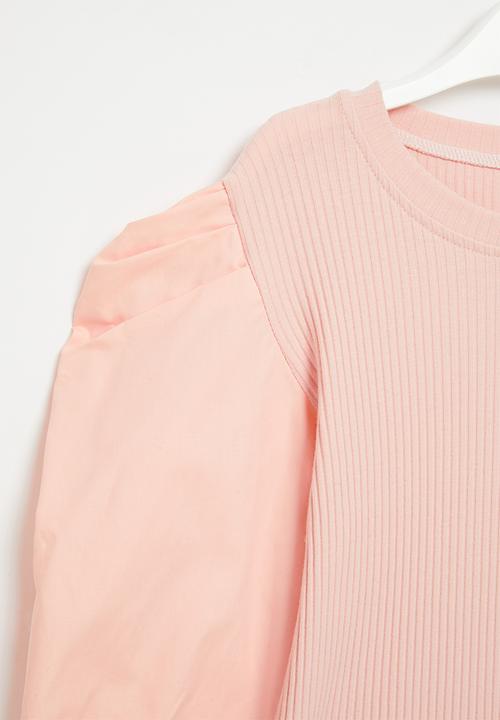 Pop Candy - Girls puff sleeve top - pink