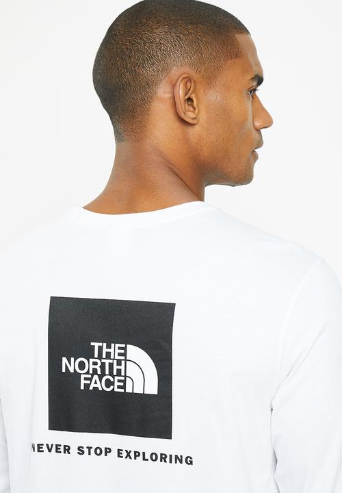 The North Face - L/s red box tee - eu - tnf white 