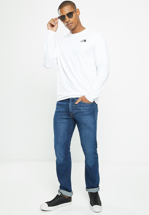 The North Face - L/s red box tee - eu - tnf white 