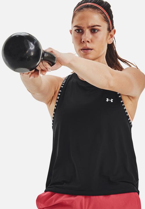 Under Armour - Knockout novelty tank - black/white/white