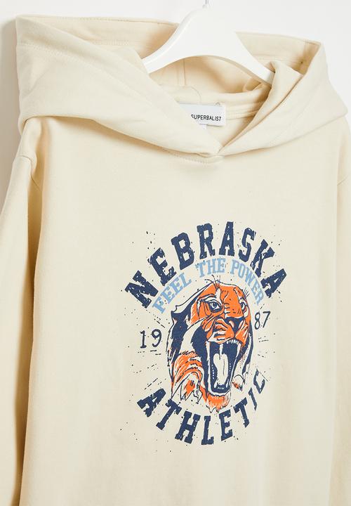 Superbalist - Boys oversized graphic hoodie - ecru
