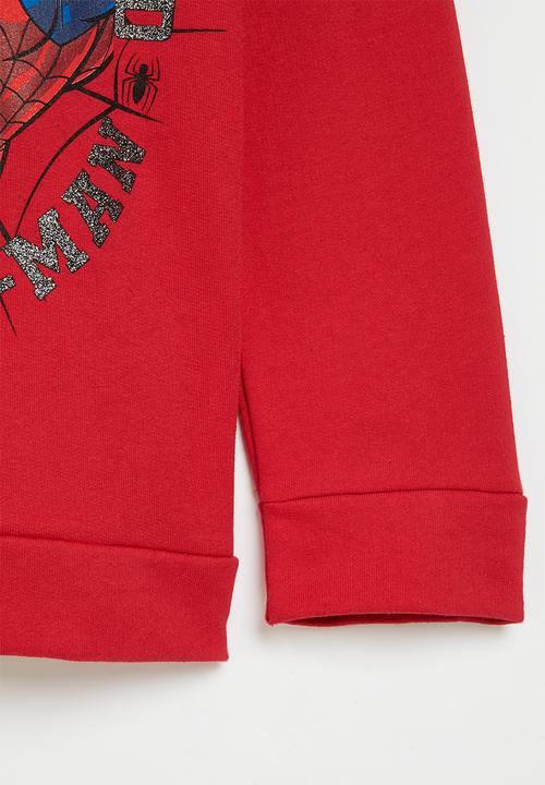 Pop Candy - Spiderman hooded top - red