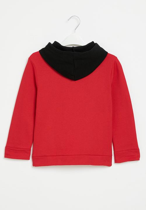 Pop Candy - Spiderman hooded top - red