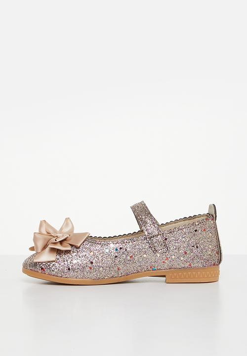Pop Candy - Girls glitter pump - gold