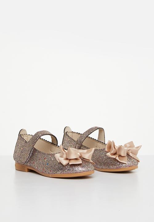 Pop Candy - Girls glitter pump - gold