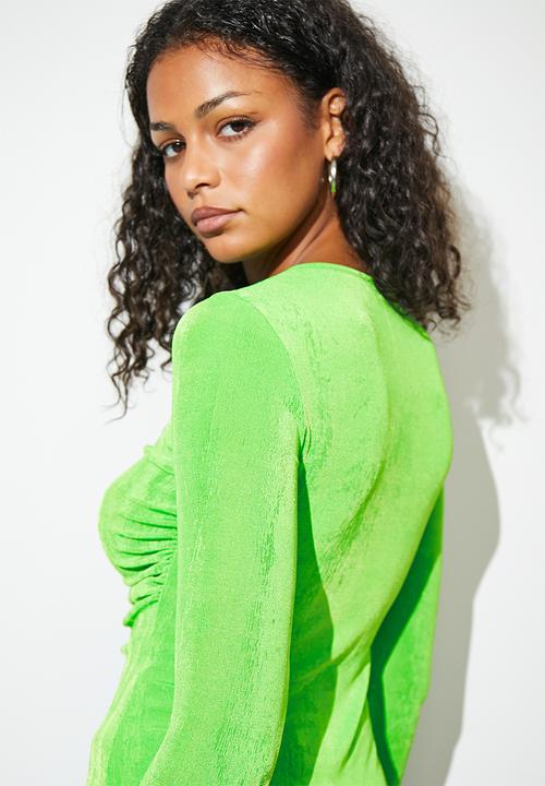 Blake - Plain keyhole detail top - green