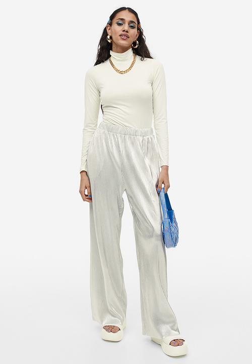 H&M - Long-sleeved jersey top - cream