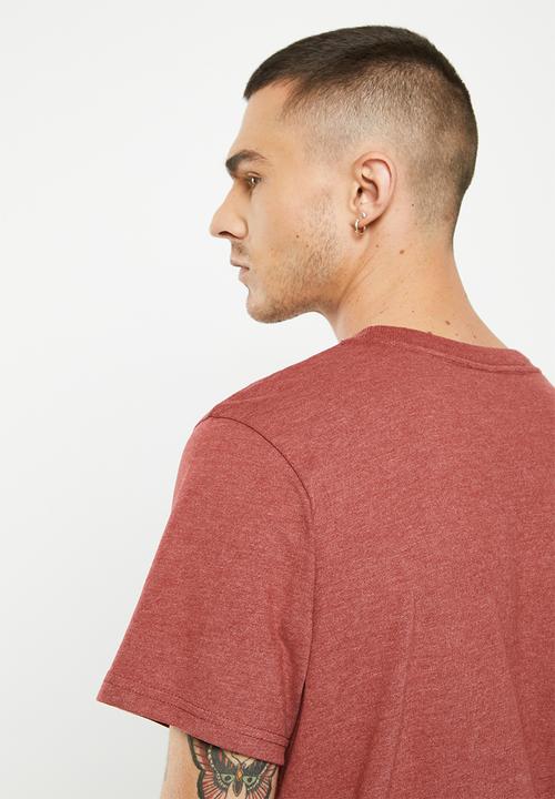Superdry. - Vintage travel tee - rhubarb marl