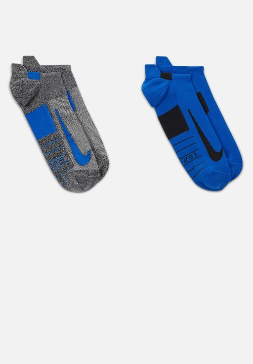 Nike - Nike Multiplier Running No-Show Socks (2 Pairs)