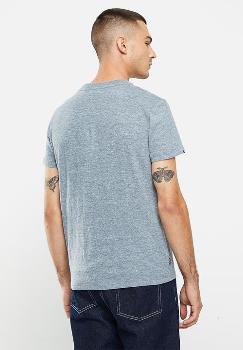 Superdry. - Vintage logo emb tee - creek blue grit grindle