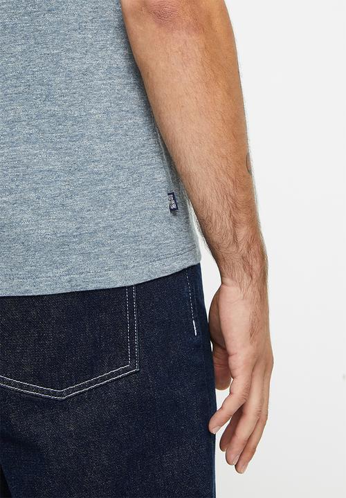 Superdry. - Vintage logo emb tee - creek blue grit grindle