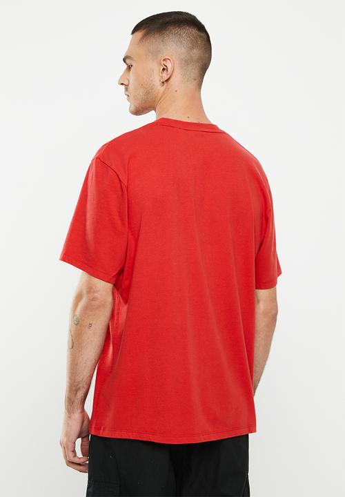Superdry. - Code sl applique tee - risk red
