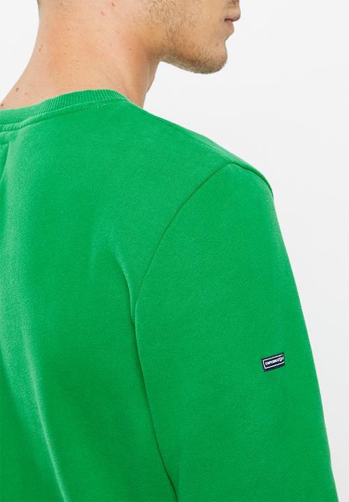 Superdry. - Vintage logo soda pop crew - drop kick green