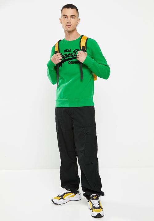 Superdry. - Vintage logo soda pop crew - drop kick green