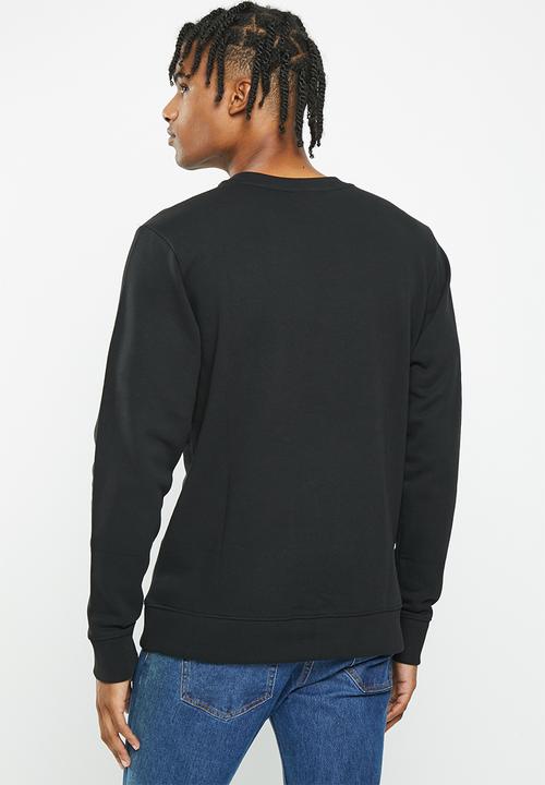 Hurley - One & only crew fleece - black/white