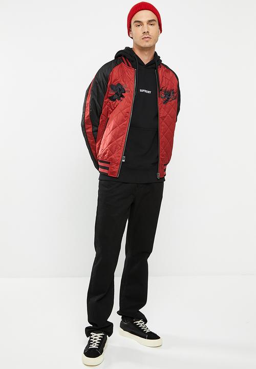 Superdry. - Code micro logo hood - black